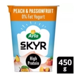 Arla Skyr High Protein Peach & Passionfruit Icelandic Style Yogurt 450g