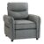 Armchair, Faux Leather Accent Chair with Thicken Cushion, Grey