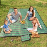 Armo Extra Large Tartan Picnic Blanket With Carrying Handle 200cm x 200cm