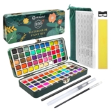 Artecho Watercolour Paint Set 100 Colours Metallic in Portable Box – Sold by ARTECHO store FBA