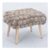 Artemis Home Cushla Mole Bubbly Velvet Small Footstool