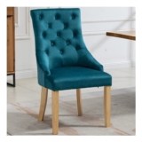 Artemis Home Ravenna Set of 2 Teal Velvet Dining Chair