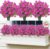 Artificial Flowers 24 Pcs Fake Flowers Magenta Morning Glory, Spring Fake Vibrant Coloured Artificial Plants Outdoor for Hanging Baskets, Garden Home Wedding & Party Decor