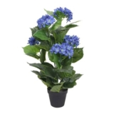 Artificial Hydrangea Plant with Pot 60 Cm Blue