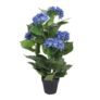 Artificial Hydrangea Plant with Pot 60 Cm Blue
