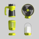Artika Campa 4-in-1 Modular Portable Outdoor Kit – Includes: 1x Battery, Lantern, Flashlight, UV Bug Zapper, Fan – Instore