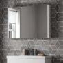 Artis White Gloss Triple Door Mirror Cabinet 900 x 650mm