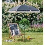 Asda George Boho Parasol 2 Metre Canopy Span – Navy – Free C&C