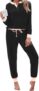 Aseniza Womens Pyjamas Sets Ladies Cotton Long Sleeve Lounge Wear Pjs for Women Nightwear Sleepwear Top & Bottoms with Pockets