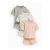 Assorted Prints T-Shirt & Shorts Sets 3 Pack