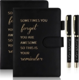 Augenstern 4 Pack Employee Appreciation Gifts Set Inspirational A5 Leather Notebooks Motivational Pens Coworker Thank You Gifts for Colleagues Employees Staff Nurse Teacher Team Gift