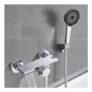 Auralum Wall Mounted Bath Shower Mixer with 5-Function Handheld Shower
