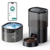 Automatic Cat Feeder and Water Dispenser, 2-in-1 Pet Feeder Automatic with Timer – Sold by BOFAMAOYI / FBA