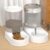 Automatic Dog Cat Feeder and Water Dispenser Gravity Food Feeder and Waterer Set with Pet Food Bowl for Small Medium Dog Puppy Kitten, Large Capacity 3.8L (Pet Feeder and Waterer Set)