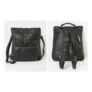 Ava Black Leather Backpack