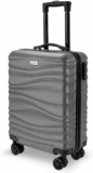 Avio Ryanair Cabin Bags 55 x 40 x 20 Lightweight Hard Shell Cabin Case CARRY-ON SUITCASE: 4 spinner wheels telescopic handle organised interior easyjet approved overhead locker TSA lock