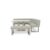 Avorio Fixed Dining Table, Low Dining Bench