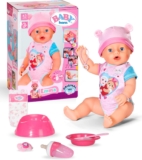 BABY born Emma 43cm, Baby Doll with 10 lifelike functions and accessories- Suitable for Children Aged 3