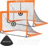 BAGAIL Football Goal with Target, Football Net with Ground Pegs & Carry Bag