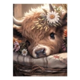 BEAYIOU Highland Cow Cross Stitch Kit, 12x16in
