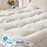 BEDLORE King Size Mattress Topper,Viscose Derived from Bamboo Mattress Pad