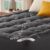 BEDLORE Mattress Topper Double Bed Viscose Derived from Bamboo, Soft Quilted Pad for Back Pain Relief, Thick Mattress Topper with Deep Elastic Pocket (Grey)