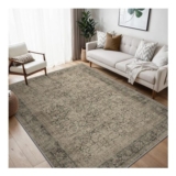 BEIMO Washable Rug 120x170cm Living Room Taupe Charcoal