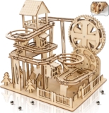 BELEEV Wooden Marble Run, Jungle Track 3D Puzzle for Adults