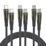 BENFEI 100W USB C to USB C Cable 3-Pack 3.3 Feet, Transparent Fast Charging Cable – BENFEI Direct GB FBA