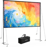 BENOISON 84inch Portable 16:9 4K HD Outdoor Projector Screen with Stand