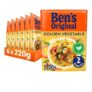BENS ORIGINAL Golden Vegetable Microwave Rice, Bulk Multipack 6 X 220g