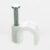 BG Electrical Round Cable Clips, Pack of 50, White, 6 mm