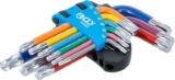 BGS 74466 L-Type Wrench Set Multicolour Short T-Star (for Torx) with Ball Head T10 – T50 9 pcs