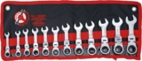 BGS Diy 30003 Ratchet Combination Wrench Set extra short 8 – 19 mm 12 pcs.