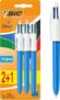 BIC 4 Colours Pens Multicolour Original – Retractable Ballpoint Pens – Pack of 3
