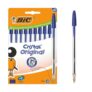 BIC Cristal Original Blue Pens – Medium Point (1.0mm) Ballpoint Biros Pens Multipack – Pack of 10
