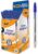 BIC Cristal Original Smudge Free Ballpoint Pens, Ideal for School, Blue Ink, Medium Point (1.0mm), Pack of 50