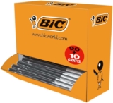BIC M10 Medium Clic Pens Value Pack – Black (Pack of 100)