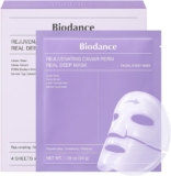 BIODANCE Caviar PDRN Real Deep Hydrogel Mask 4 Pcs Hydrogel Overnight Mask Skin Firming, Radiance, Enhancing Skin Recovery Korean Face Mask for Glass Skin Korean Skincare
