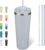 BJPKPK 26oz Stainless Steel Insulated Tumbler with lid and Straw Travel Coffee Thermal Tumblers Cup for Women and Men,Modern Blue