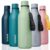 BJPKPK Insulated Water Bottles, 25 oz Stainless Steel Metal Water Bottle with Strap
