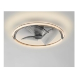 BKZO 73cm LED Ceiling Light with Fan, 6-Speed, Dimmable, 3000-5500K