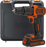 BLACKDECKER 18V Hammer Drill with Battery, Charger, and Kitbox (Prime Deal)