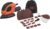 BLACKDECKER 55W Compact Electric Mouse Sander, with Dust Extraction Port and 15 Accessories, Including Sanding Sheets, Detail Sander Tips, and Soft Bag, BEW230BC-GB