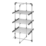 BLACKDECKER 63099 3-Tier Heated Clothes Airer Aluminium, 140cm x 73cm x 68cm – Used Like New (New £99.99). Sold by Amazon Resale FBA