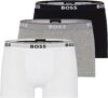 BOSS Mens Bodywear 3 Pack Boxer Shorts with Logo Detail