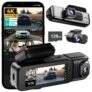 BOTSLAB 3 Channel 4K Dash Cam Front and Rear Inside, Triple Car Dash Cam with Voice Control. Sold by Botslab Direct UK / FBA