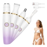 BOYUNSHI 4-in-1 Womens Facial Hair Remover, Wet/Dry
