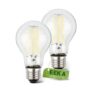 BRILONER 2 Pack 4W E27 Globe Warm White LED Bulbs Class A