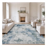 BRO Washable Living Room Rug 200x300cm, Blue